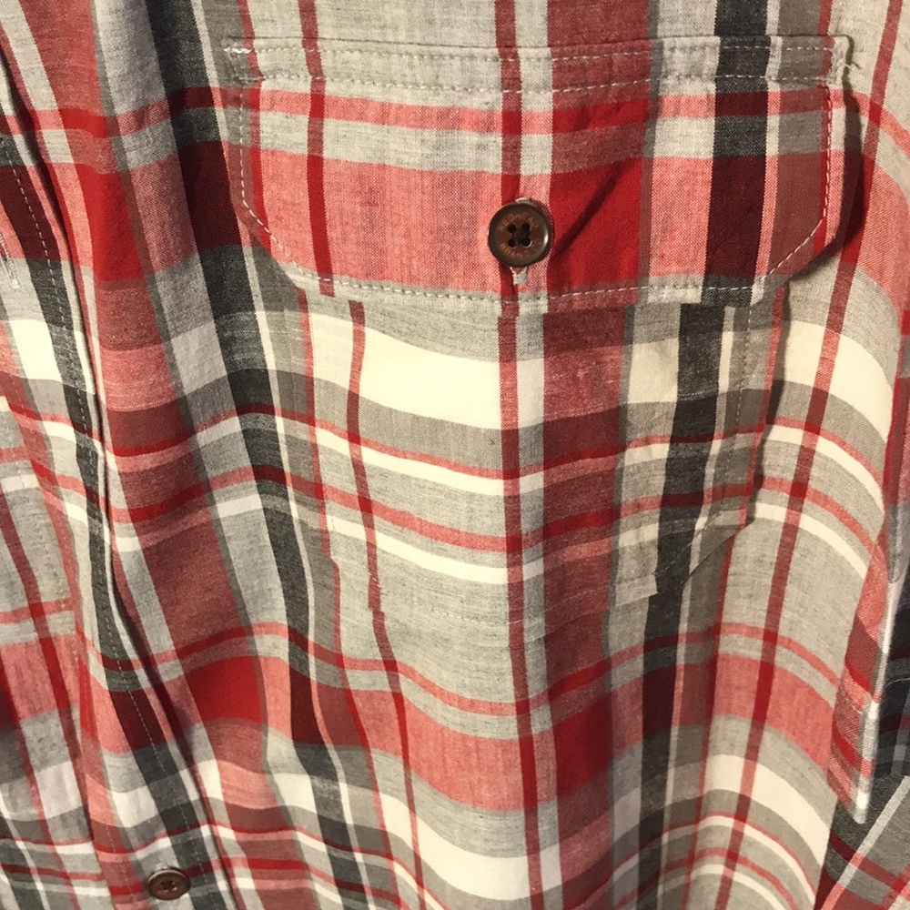Red Head mens size 3XL red/tan plaid short sleeved shirt - Picture 2 of 4